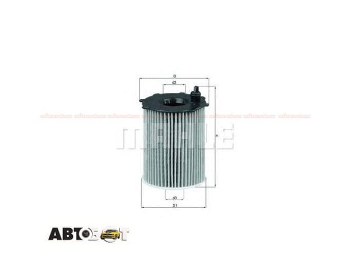 Фільтр оливи MAHLE OX 171/2D, ціна: 400 грн.