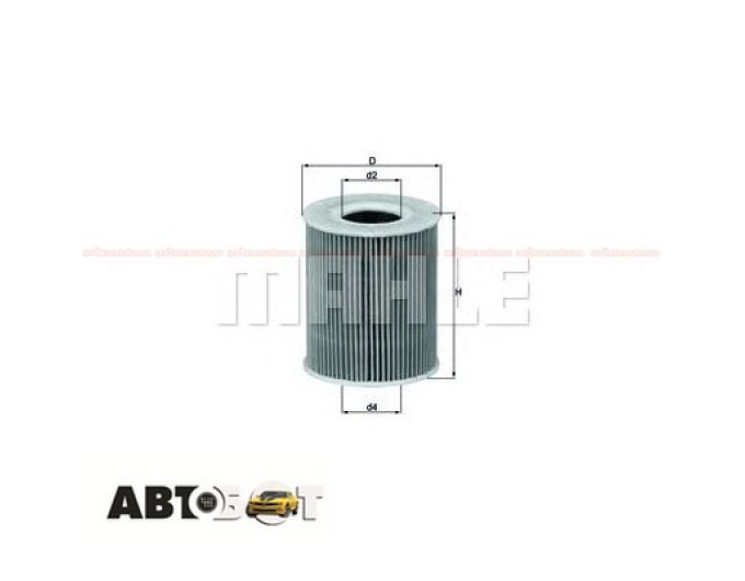 Фільтр оливи MAHLE OX 203D, ціна: 384 грн.