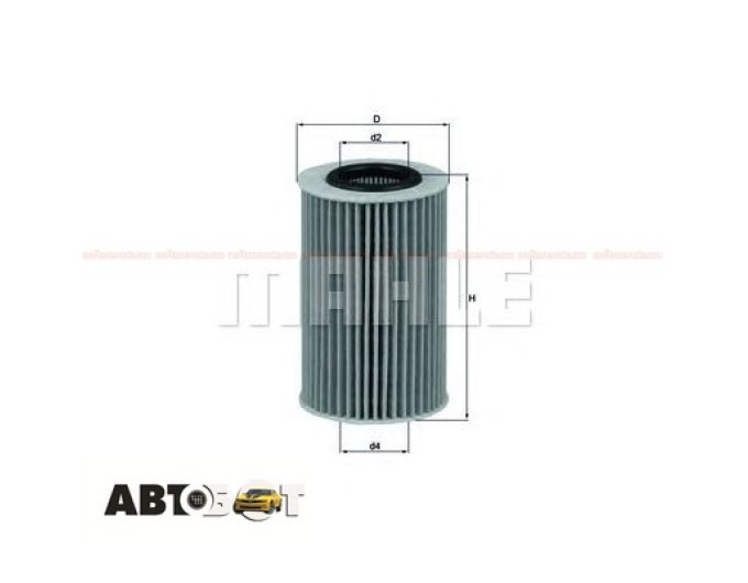 Фільтр оливи MAHLE OX 436D, ціна: 396 грн.