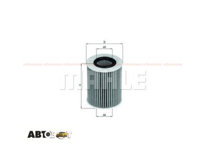 Фільтр оливи MAHLE OX 437D, ціна: 575 грн.