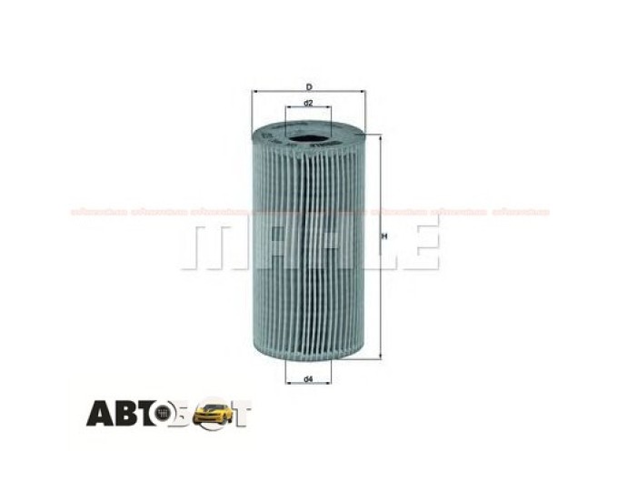 Масляный фильтр MAHLE OX 441D, цена: 575 грн.