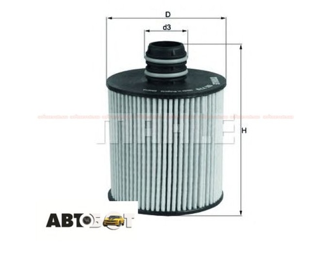 Фільтр оливи MAHLE OX 787D, ціна: 427 грн.