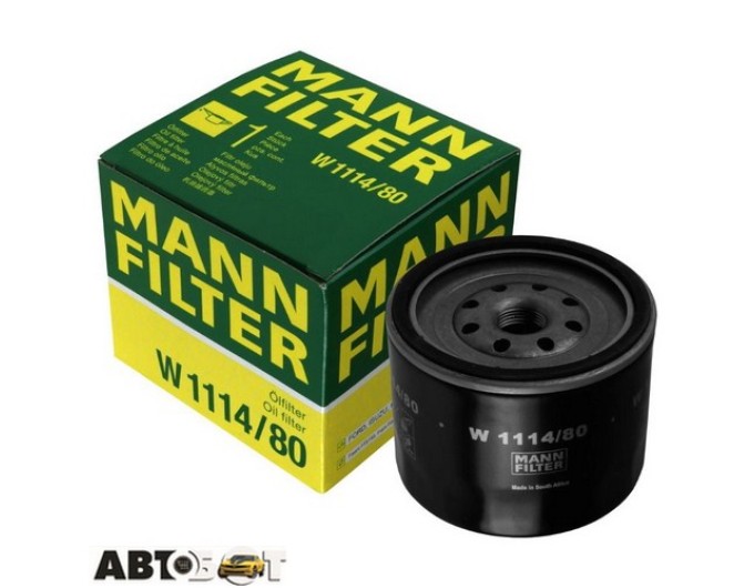 Масляный фильтр MANN W 1114/80, цена: 627 грн.