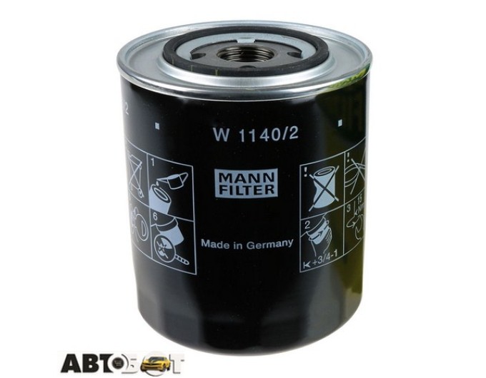 Фільтр оливи MANN W 1140/2, ціна: 839 грн.