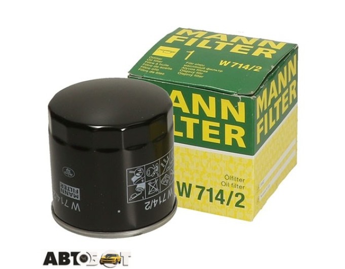 Фільтр оливи MANN W 714/2, ціна: 528 грн.