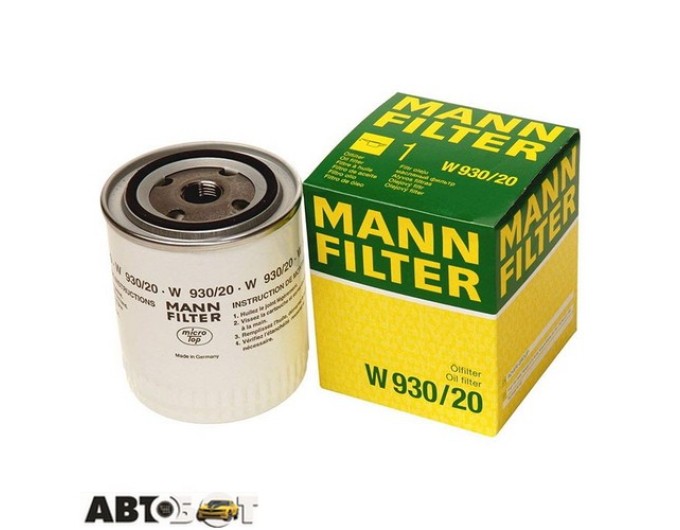 Фільтр оливи MANN W 930/20, ціна: 495 грн.