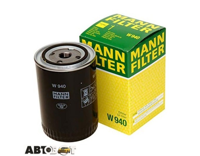 Фільтр оливи MANN W 940, ціна: 548 грн.