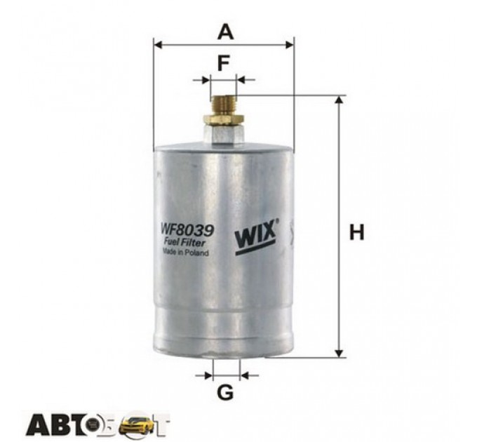 Топливный фильтр WIX WF8039, цена: 574 грн.