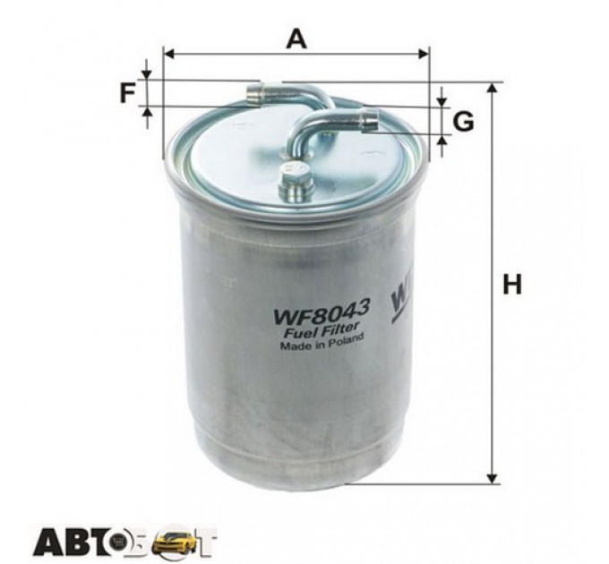Топливный фильтр WIX WF8043, цена: 471 грн.