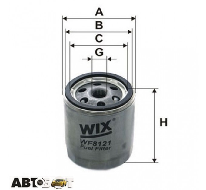 Топливный фильтр WIX WF8121, цена: 323 грн.