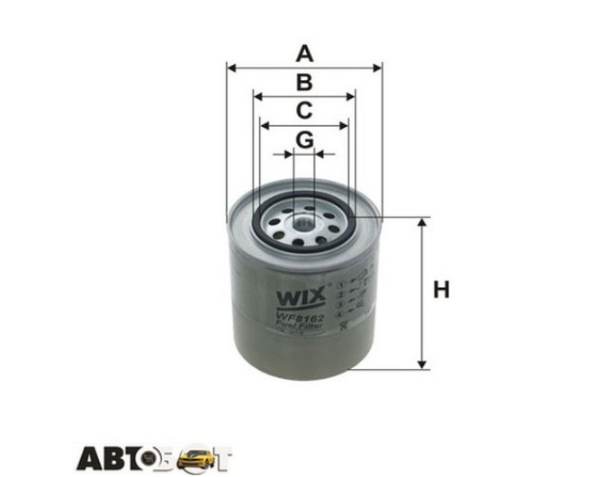Паливний фільтр WIX WF8162, ціна: 1 006 грн.