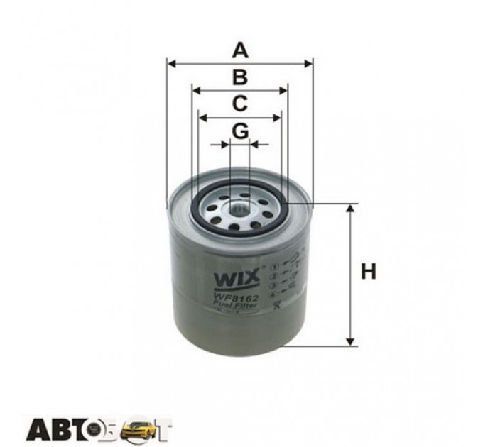 Топливный фильтр WIX WF8162, цена: 774 грн.