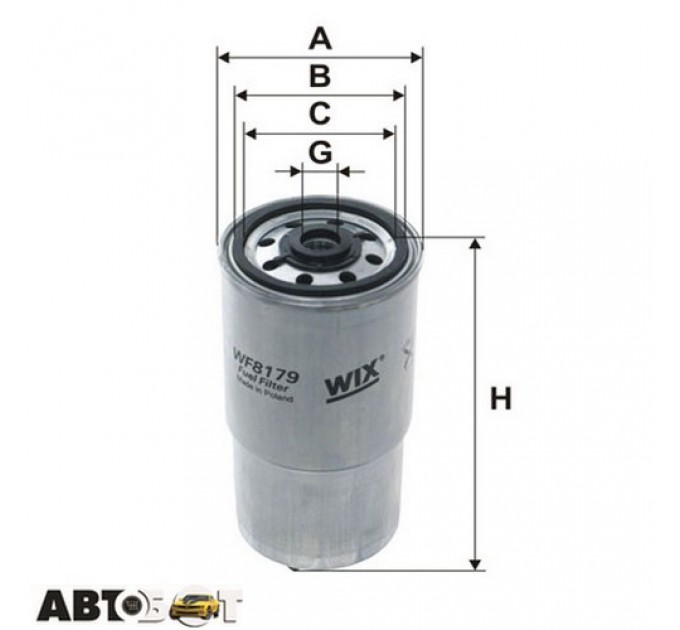 Топливный фильтр WIX WF8179, цена: 409 грн.