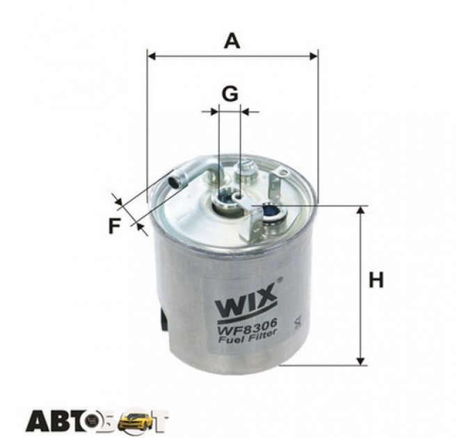 Топливный фильтр WIX WF8306, цена: 888 грн.