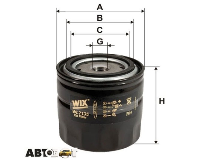 Масляный фильтр WIX WL7135, цена: 260 грн.