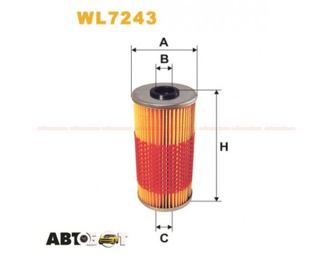 Масляный фильтр WIX WL7243, цена: 328 грн.