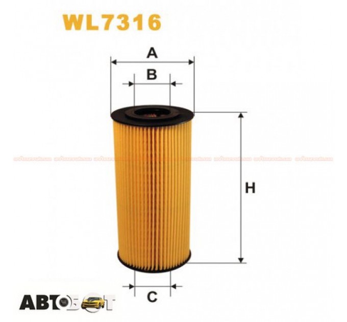 Фільтр оливи WIX WL7316, ціна: 357 грн.