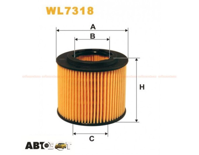 Фільтр оливи WIX WL7318, ціна: 238 грн.