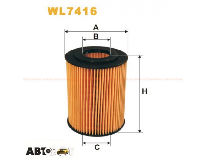 Фільтр оливи WIX WL7416, ціна: 363 грн.