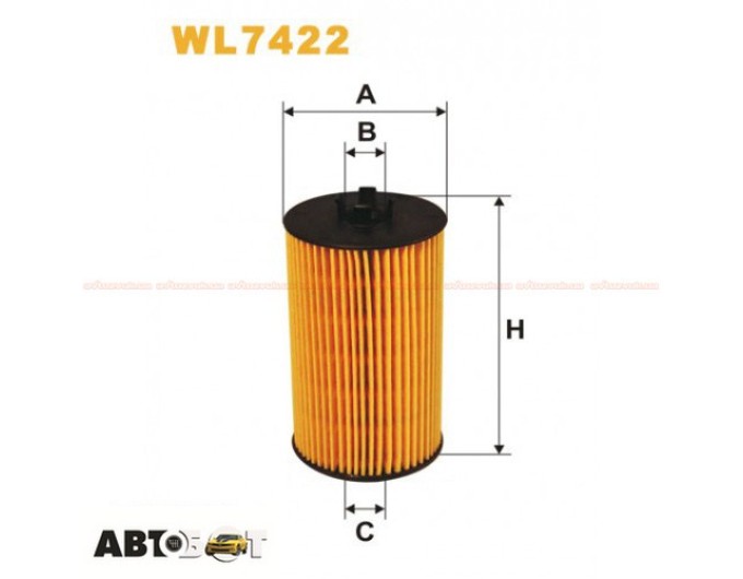 Фільтр оливи WIX WL7422, ціна: 298 грн.