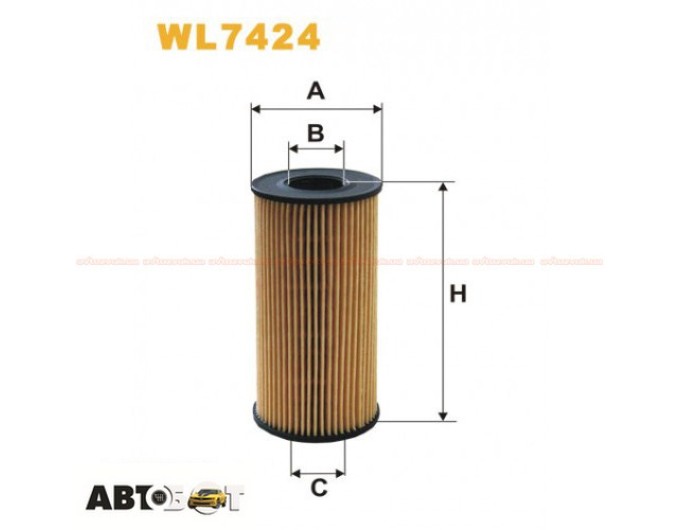 Фільтр оливи WIX WL7424, ціна: 287 грн.