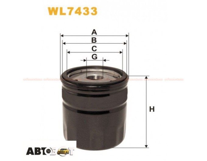 Масляный фильтр WIX WL7433, цена: 300 грн.
