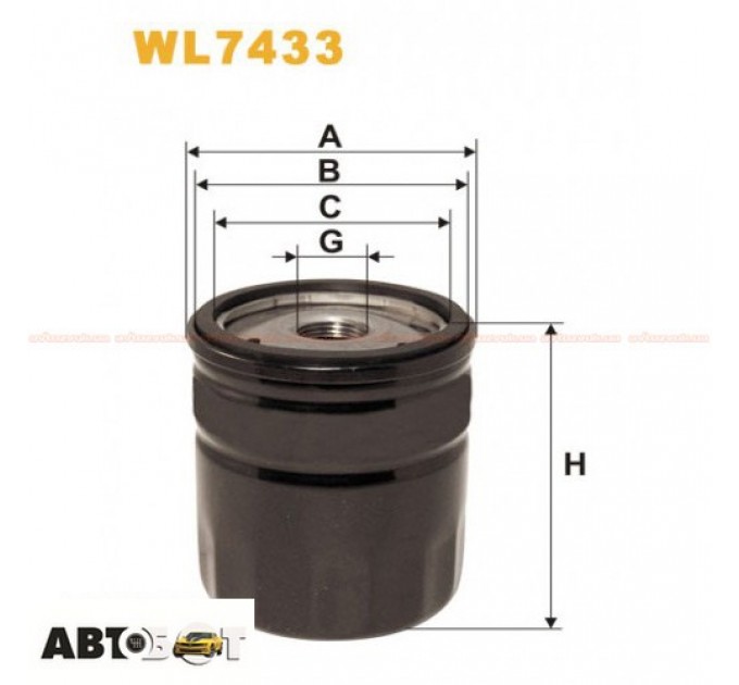 Фільтр оливи WIX WL7433, ціна: 260 грн.