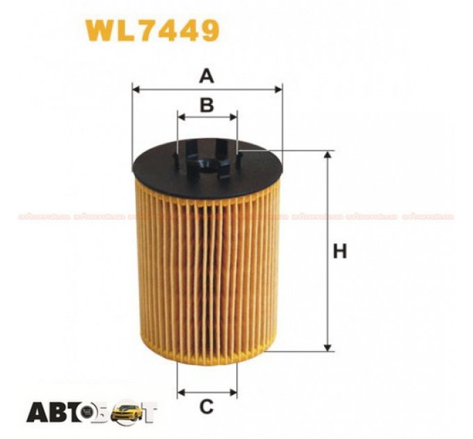 Фільтр оливи WIX WL7449, ціна: 411 грн.