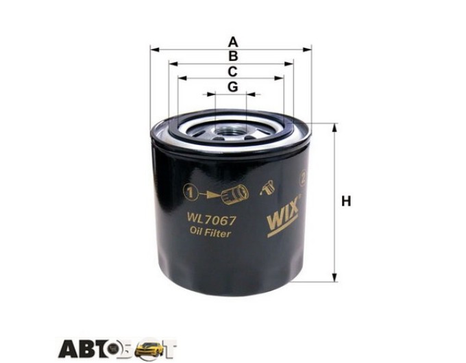 Фільтр оливи Bosch WL7452, ціна: 624 грн.