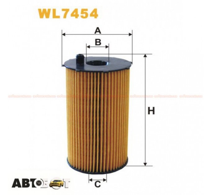 Фільтр оливи WIX WL7454, ціна: 594 грн.