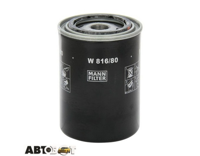 Масляный фильтр MANN W 816/80, цена: 609 грн.