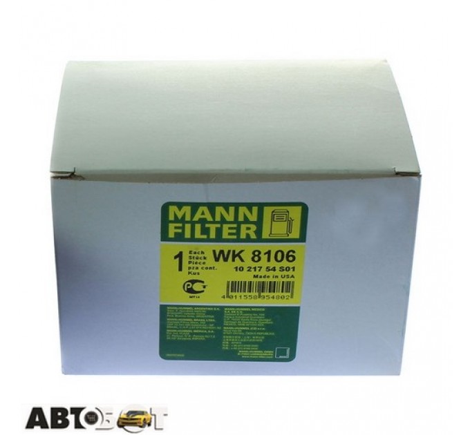 Паливний фільтр MANN WK 8106, ціна: 1 441 грн.