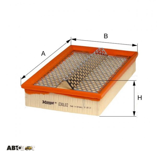Воздушный фильтр Hengst E30L02, цена: 512 грн.