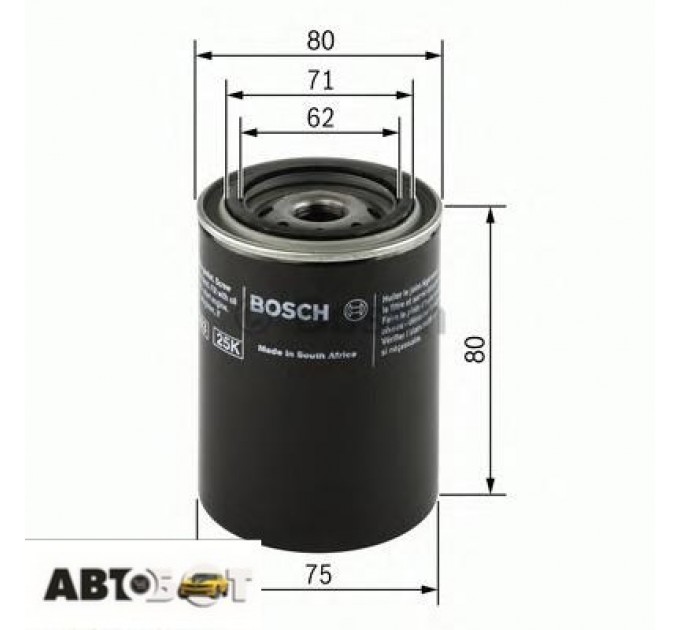 Фільтр оливи Bosch 0 451 103 271, ціна: 239 грн.