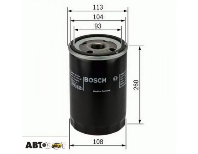 Масляный фильтр Bosch 0 451 103 343, цена: 932 грн.
