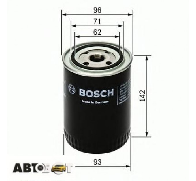 Фільтр оливи Bosch 0 451 104 063, ціна: 295 грн.