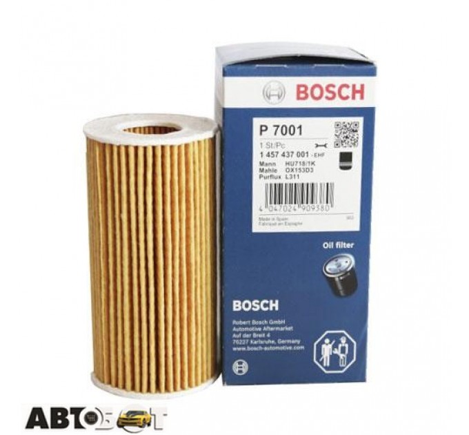 Масляный фильтр Bosch 1 457 437 001, цена: 208 грн.