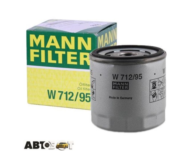Фільтр оливи MANN W 712/95, ціна: 498 грн.