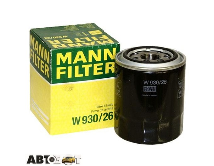 Масляный фильтр MANN W 930/26, цена: 926 грн.