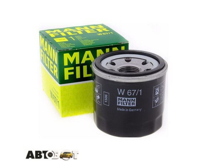 Фільтр оливи MANN W 67/1, ціна: 385 грн.