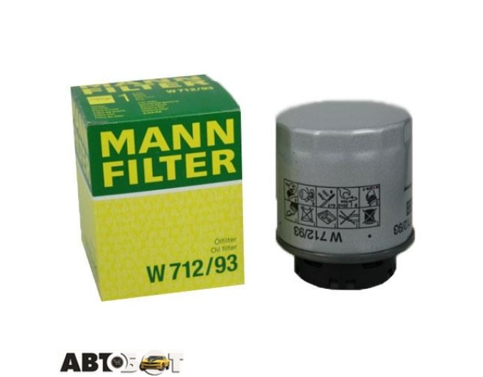 Фільтр оливи MANN W 712/93, ціна: 814 грн.