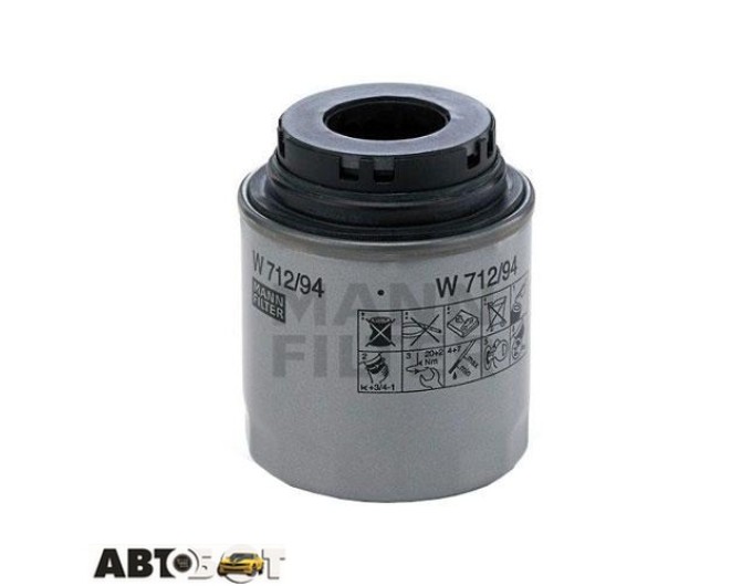 Фільтр оливи MANN W 712/93, ціна: 814 грн.