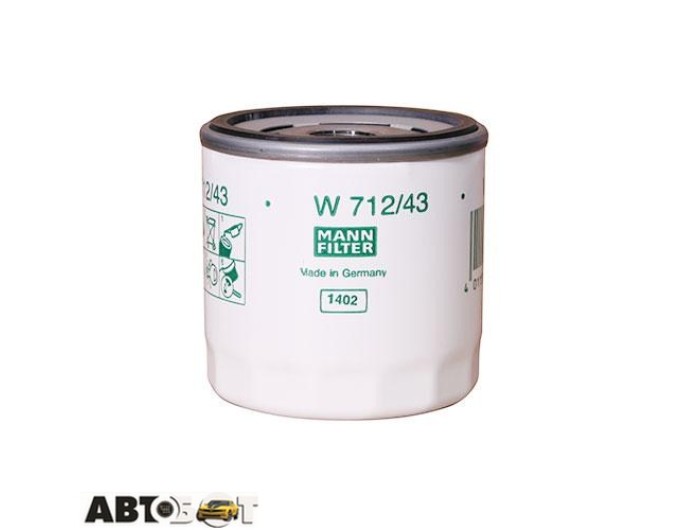 Фільтр оливи MANN W 712/43, ціна: 455 грн.