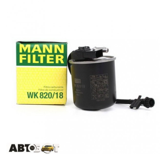 Топливный фильтр MANN WK 820/18, цена: 2 477 грн.