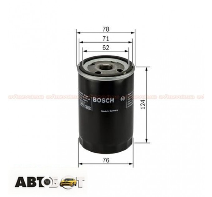 Фільтр оливи Bosch 0 451 103 105, ціна: 212 грн.