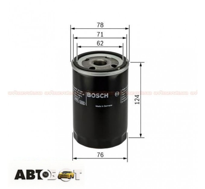 Масляный фильтр Bosch 0 451 103 340, цена: 236 грн.