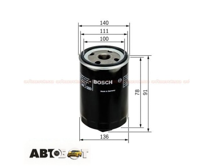 Фільтр оливи Bosch 0 451 103 368, ціна: 1 274 грн.