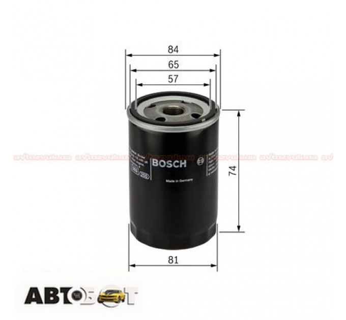 Фільтр оливи Bosch 0 986 452 016, ціна: 198 грн.