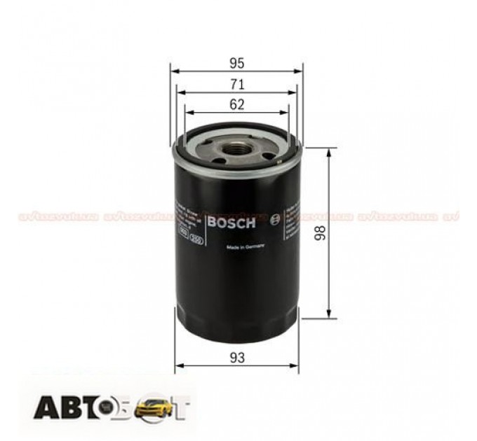 Фільтр оливи Bosch 0 986 452 024, ціна: 239 грн.