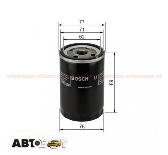 Фільтр оливи Bosch 0 986 452 044, ціна: 188 грн.